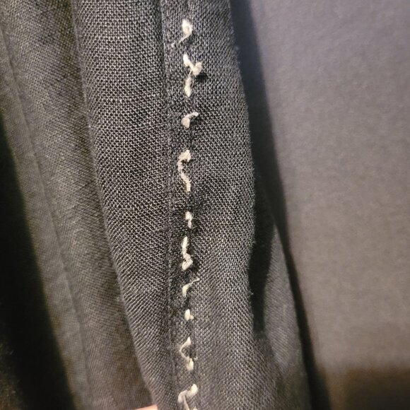 Vintage Neiman Marcus Linen Outfit Black Large 2 Pieces Women - Picture 13 of 14